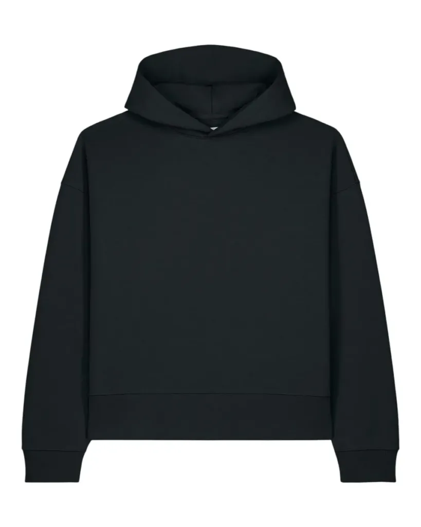 Voicer – Zwaar hoodie in een gerecycled katoen blend – Black